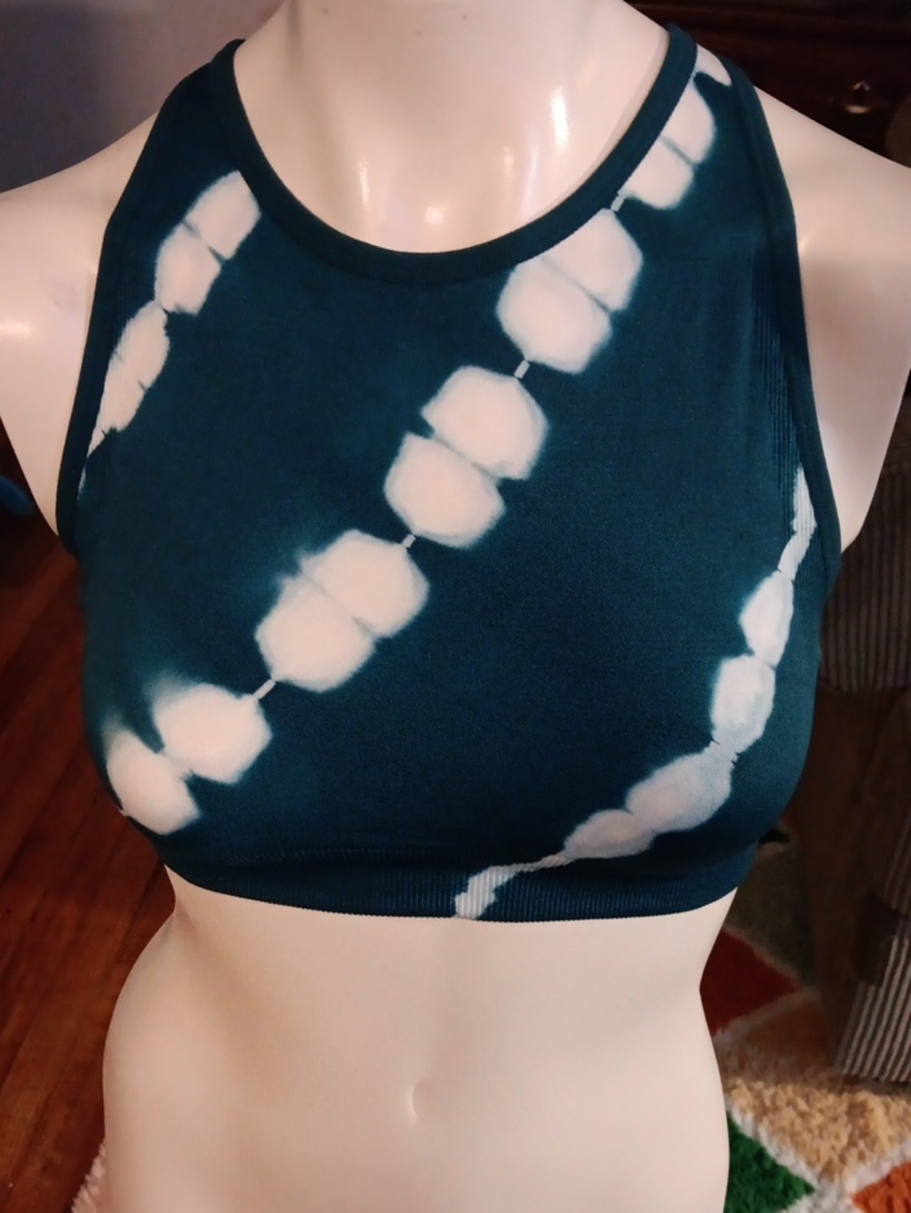 Teal Tie Dye Sports Bra, Avia Sixe Large, NWOT